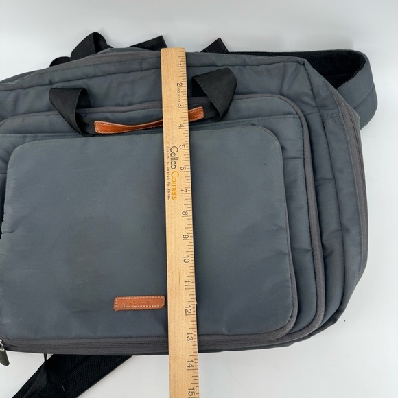 Paul Smith 3Way Briefcase Backpack Men’s Business Bag Khaki Nylon Leather - Picture 8 of 8